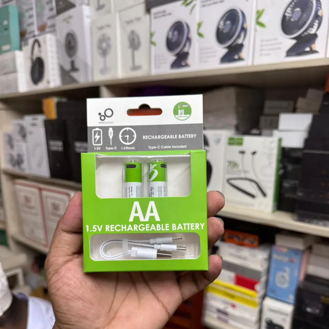 🔋 AA 1.5V Rechargeable Pencil Battery with Type-C Dual Charging Cable ( Micro Battery) 🔋